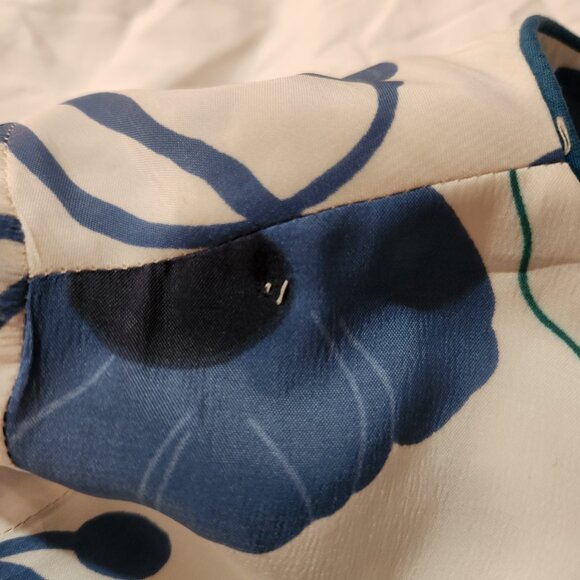 Stacy Ames *True Vintage* 50's/60's Blue Floral Day Dress, Size S (4-6), Retro - Picture 15 of 15